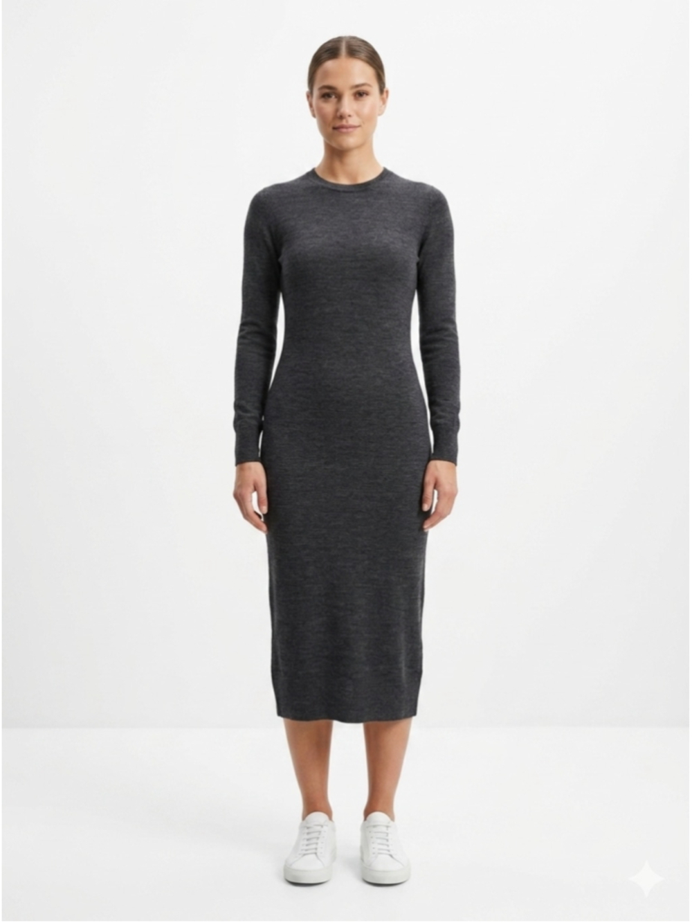 Women's French Connection Midi Dress, Size XS, Grey 2012